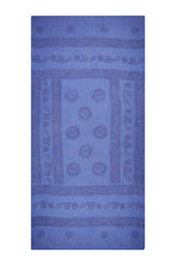 Blueberry Om Sarong by Snakes and Shanti in 100% Cotton - Perfect for Beach and Resort Wear