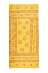 Lemon Om Sarong by Snakes and Shanti in 100% Cotton - Perfect for Beach and Resort Wear