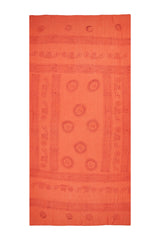 Papaya Om Sarong by Snakes and Shanti in 100% Cotton - Perfect for Beach and Resort Wear