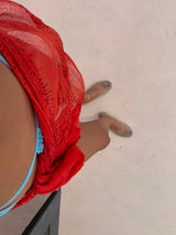 Mini OM Sarong - Chilli / Red