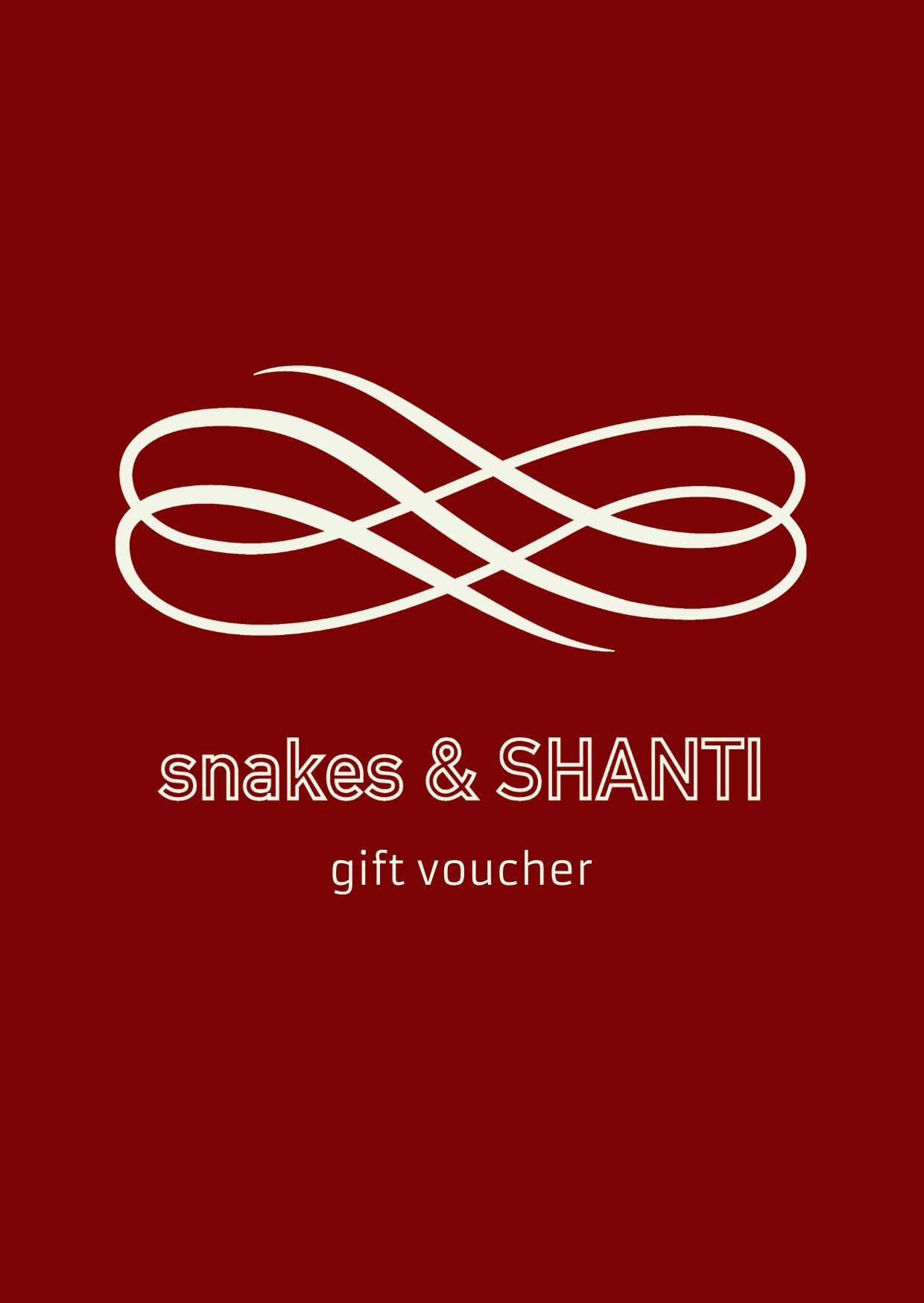 SNAKES AND SHANTI GIFT CARD Snakes and Shanti