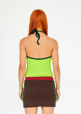 GREEN THIRD EYE - halter top