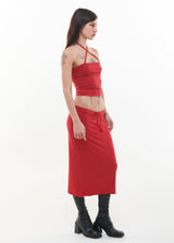 Midi Low waist skirt - SANGRIA