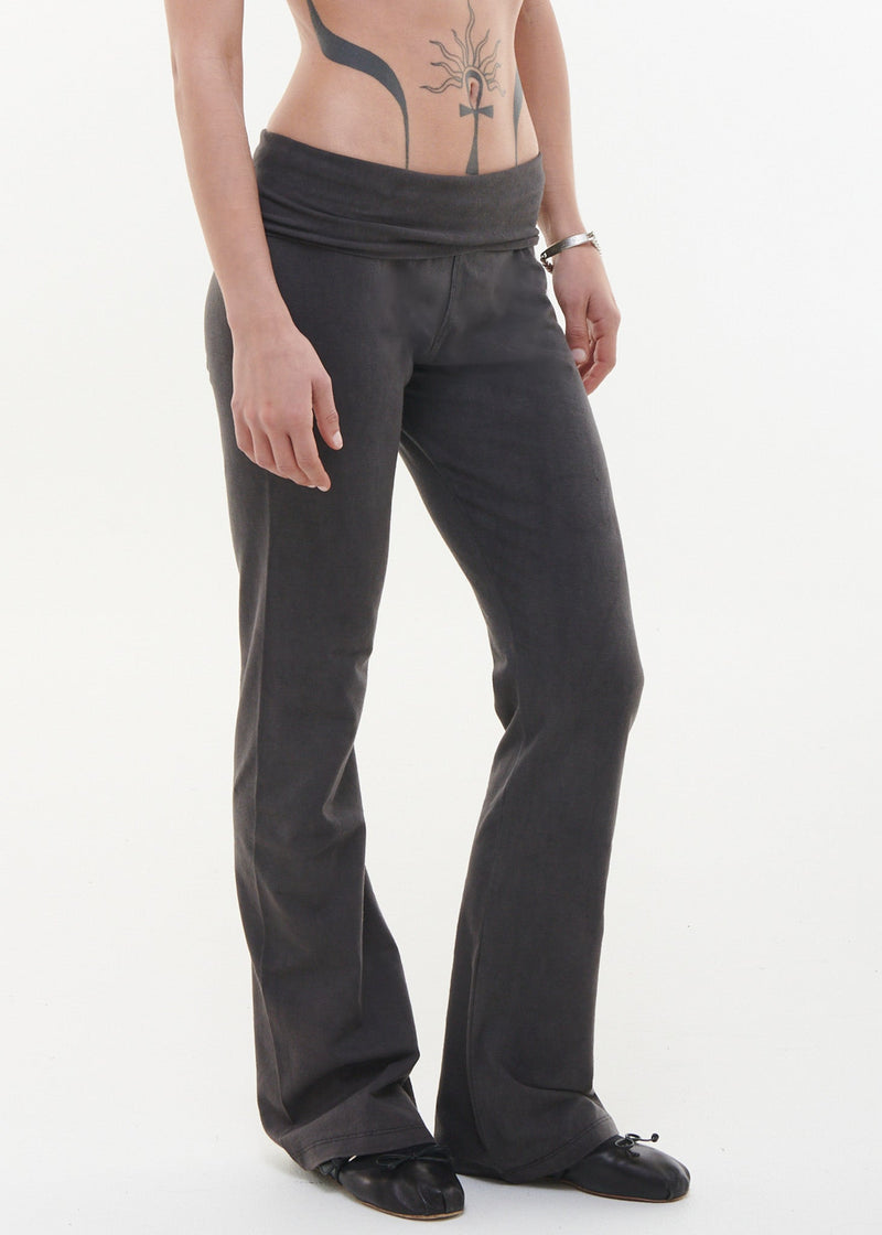 Fold over Pants - CHARCOAL **SECONDS STOCK