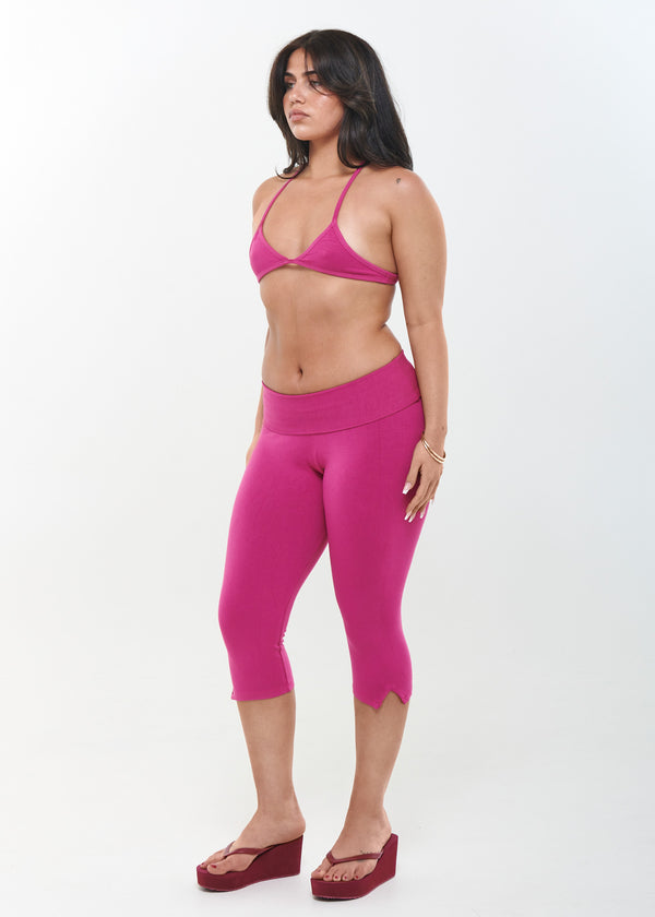 capri pants - fuchsia