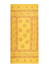 Lemon Om Sarong by Snakes and Shanti in 100% Cotton - Perfect for Beach and Resort Wear