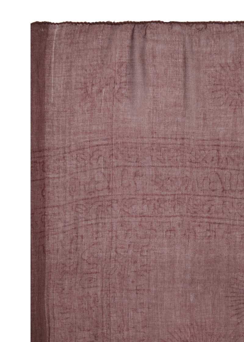 Mini Cacao and Red Om Sarong by Snakes and Shanti in 100% Cotton - Perfect for Beach and Resort Wear