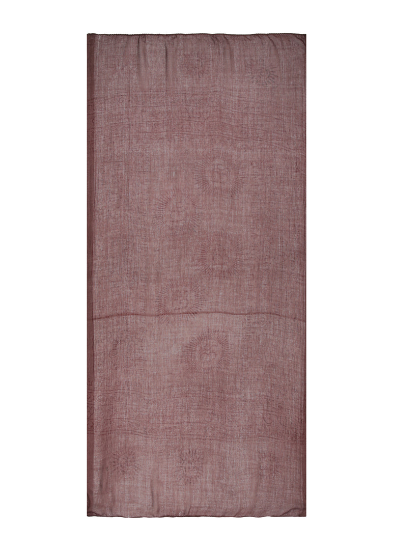 Mini Cacao and Red Om Sarong by Snakes and Shanti in 100% Cotton - Perfect for Beach and Resort Wear