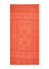 Papaya Om Sarong by Snakes and Shanti in 100% Cotton - Perfect for Beach and Resort Wear