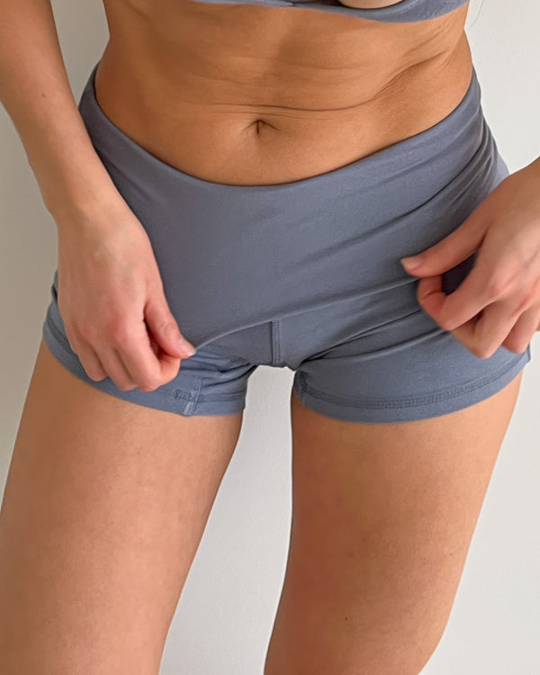 MINI FOLD SHORTS - STONE