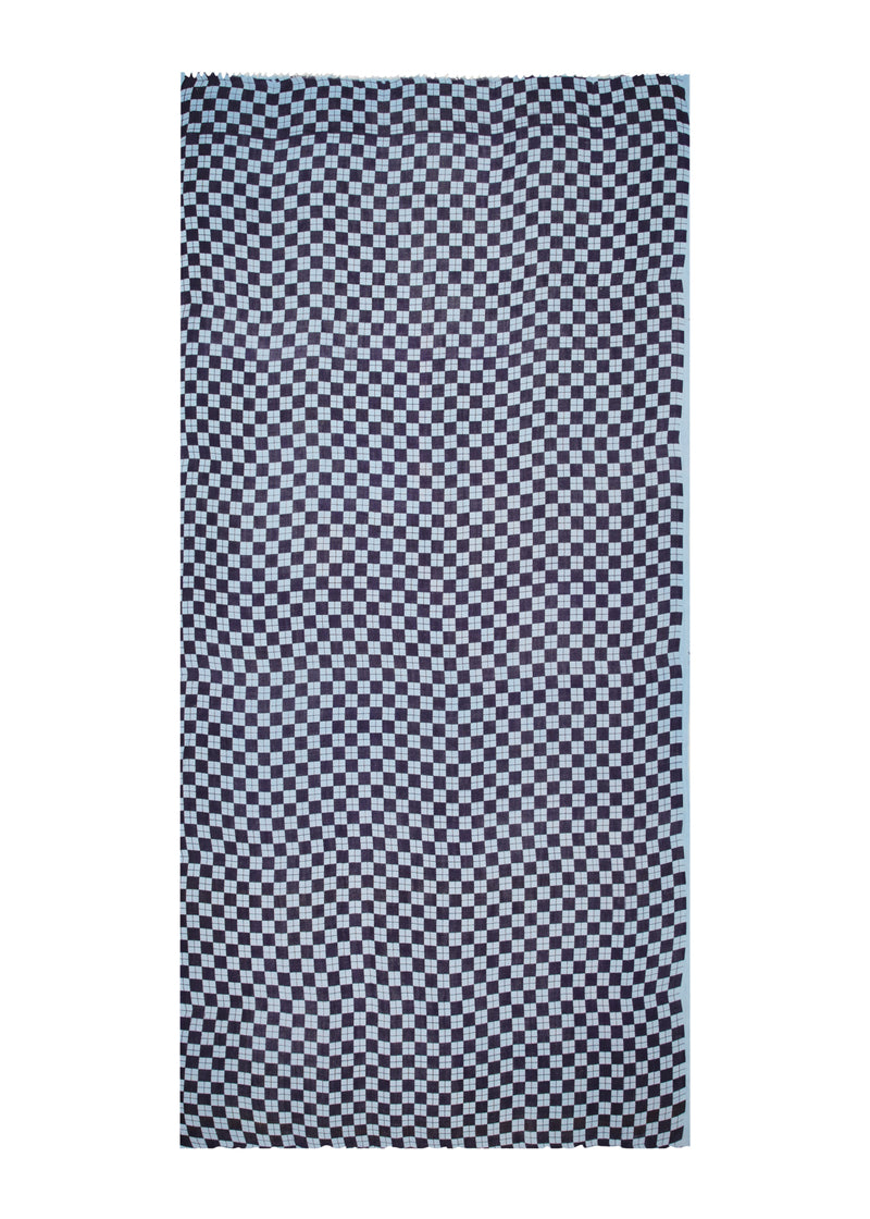 CHECKERS SARONG - POWDER/NAVY