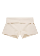 mini fold shorts - OAT