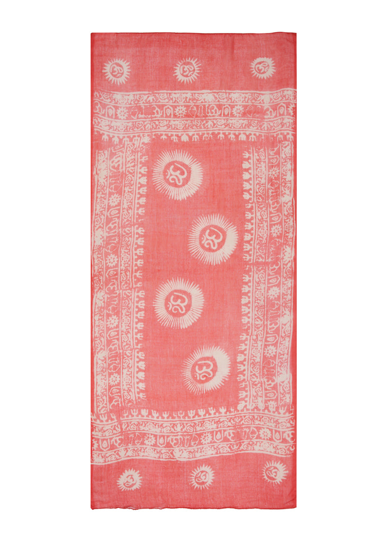 MINI OM SARONG - CHILLI / WHITE