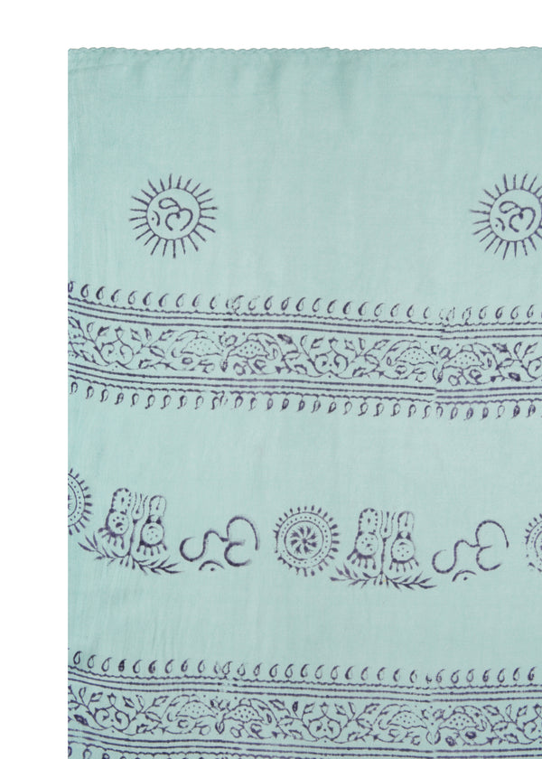 Water Om Sarong by Snakes and Shanti in 100% Cotton - Perfect for Beach and Resort Wear