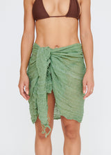 COTTON SARONG - WATERCRESS