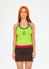 GREEN THIRD EYE - halter top