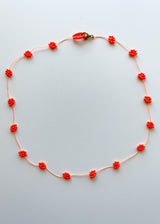 The Mexican Flower necklace - Orange