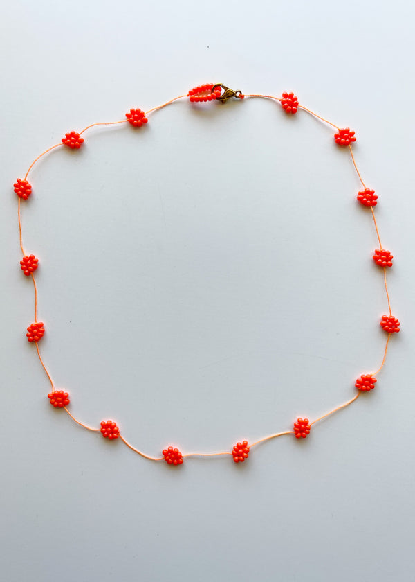 The Mexican Flower necklace - Orange