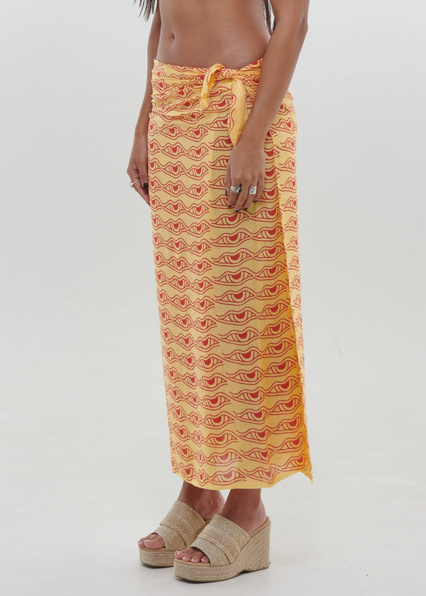 Lemon Eye Sarong by Snakes and Shanti in 100% Cotton - Perfect for Beach and Resort Wear