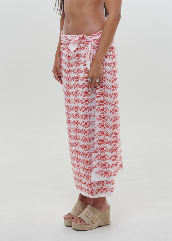 Rice Eye Sarong by Snakes and Shanti in 100% Cotton - Perfect for Beach and Resort Wear