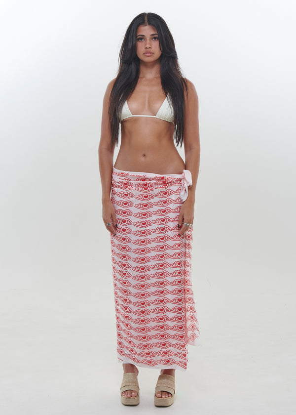 Rice Eye Sarong by Snakes and Shanti in 100% Cotton - Perfect for Beach and Resort Wear